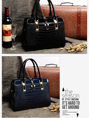 時尚與品質(zhì)的完美融合 2014新款十字架高檔真皮女包